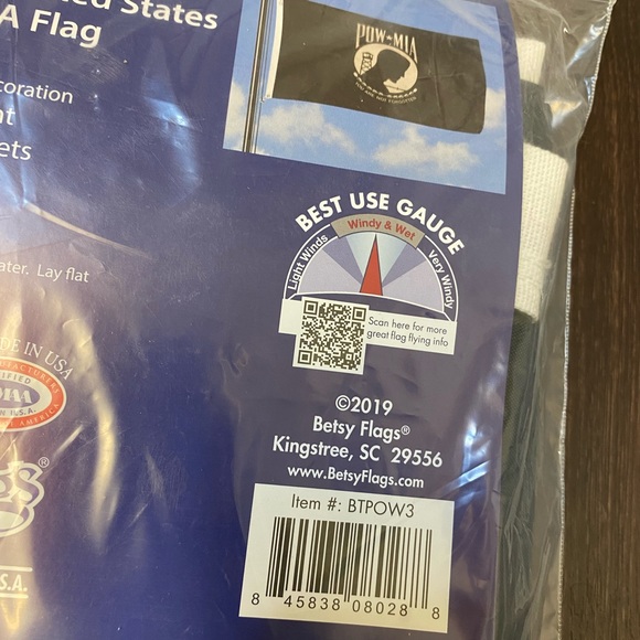 ⛓🇺🇸3’X5’ Grommet Nylon POW/MIA Flag - Picture 10 of 10